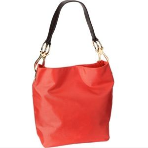 JPK Paris Scarlet orange purse.